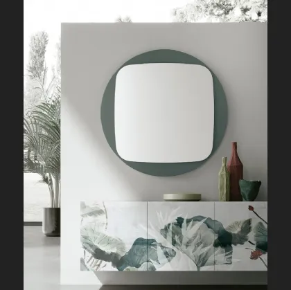 Specchio Space con cornice in vetro di Target Point