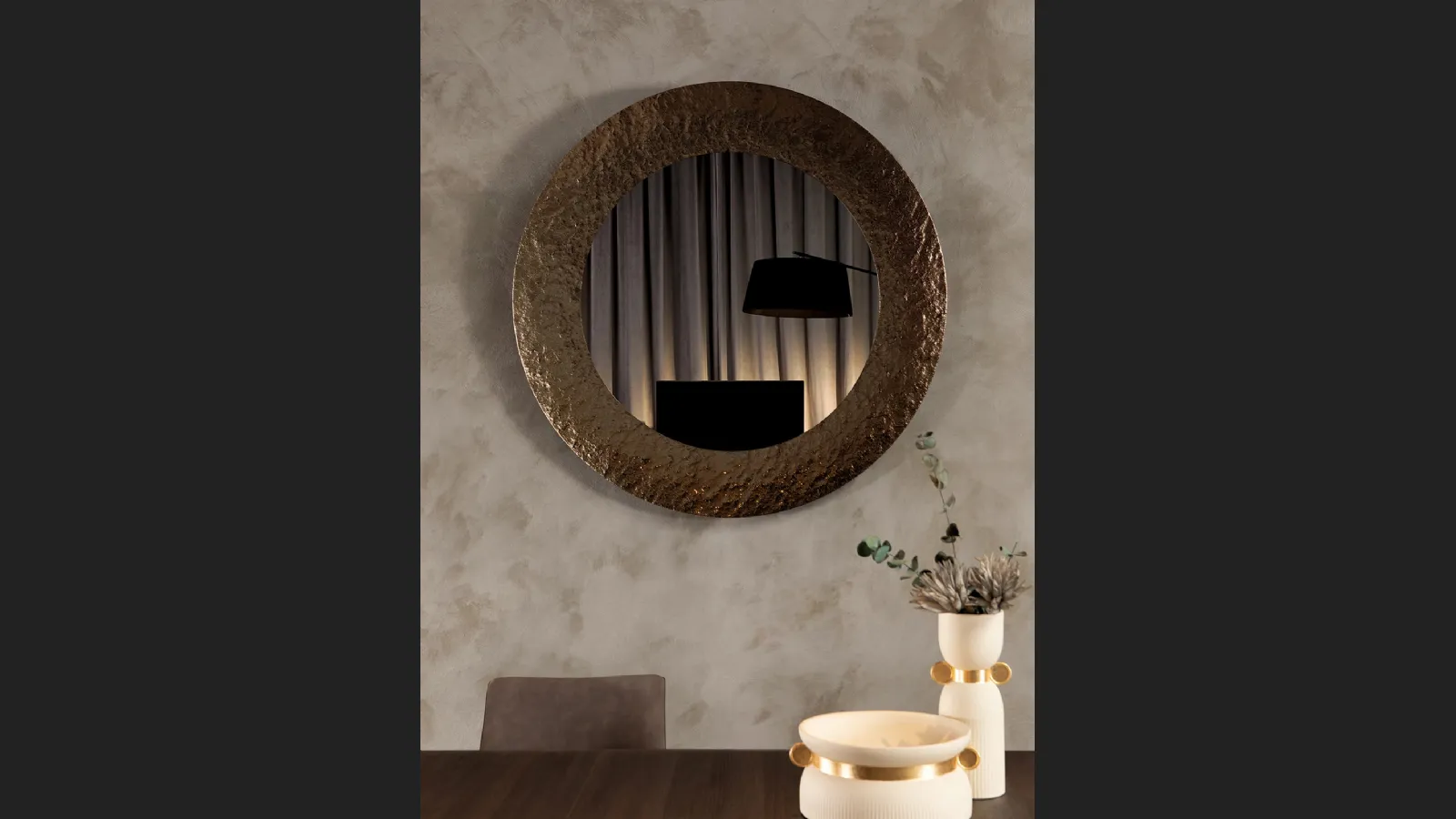 Specchio rotondo Opal di Tonin Casa