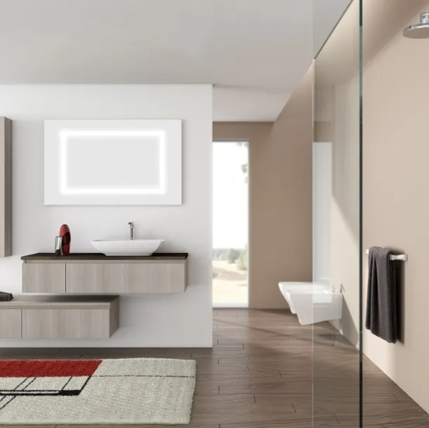 Mobile da Bagno sospeso New Smart NS37 di Arteba