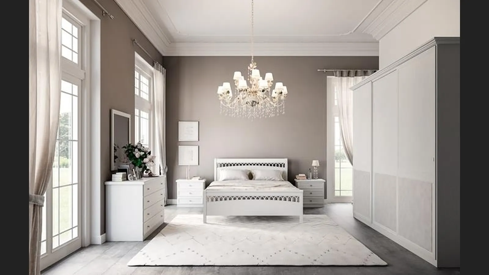 Letto con testiera Medea di Villanova