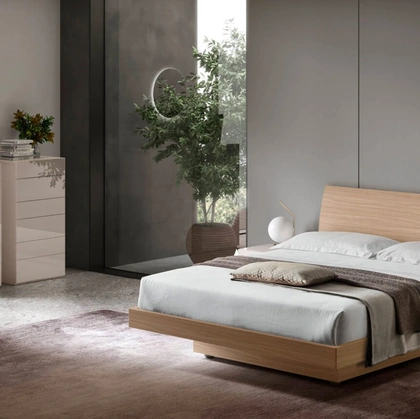 Letto con testiera e contenitore Vela di Maronese