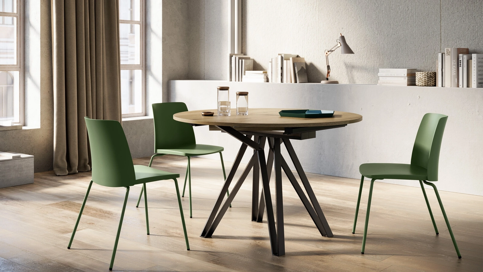 Tavolo rotondo allungabile York di Arredo3