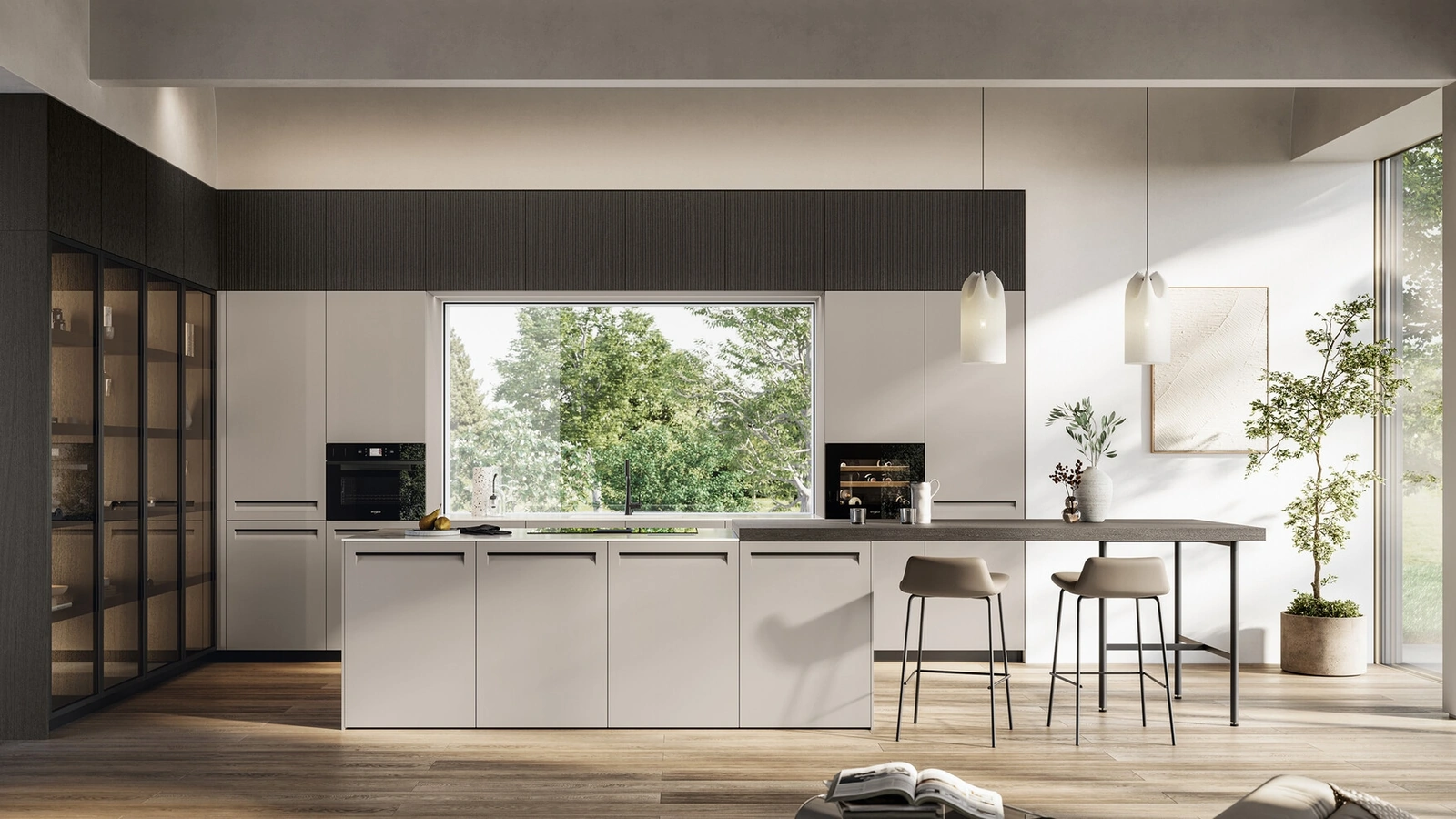 Cucina Moderna con isola Tekna 01 di Arredo3